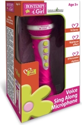 Karaoke microphone with light effects