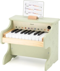 Vaikiškas medinis pianinas PolarB, žalias