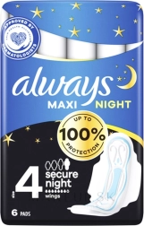Always Classic Night Maxi higieniniai įklotai 6 vnt.