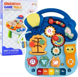 Interaktyvus lavinamasis staliukas 6 viename su šviesomis ir garsais, pastelinis