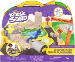 Kinetic Sand kinetinis smėlis „Statybų aikštelė“ su priedais, 793 g