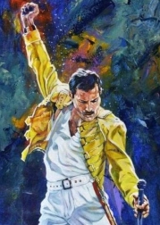 Deimantinė tapyba Freddie Mercury 30 × 40 cm