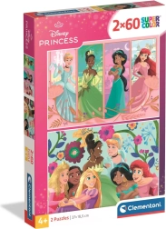 Clementoni dėlionė Disney princesės 2×60 detalių