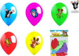 Pripučiamų balionų rinkinys Kurmiukas ir draugai, 30 cm, 5 vnt.