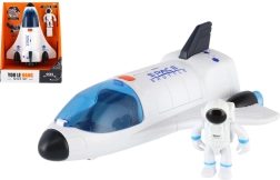 Raketoplanas su astronautu – interaktyvus kosminis žaislas su šviesomis ir garsais, 20 cm