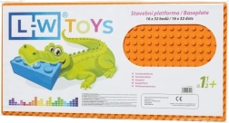 Oranžinė statybinė pagrindo plokštė JUNIOR 16x32 taškų