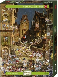 1000-piece Puzzle – Romantic City, Night