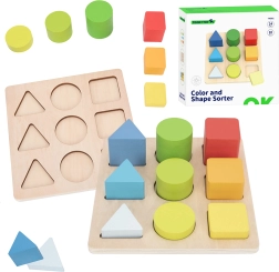 Tooky Toy edukacinė dėlionė – geometrinės figūros