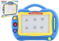 Magnetinė piešimo lenta vaikams, plastikinė, 2 spalvos