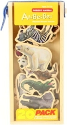 Magnetic Wooden Animals Africa 20 pcs
