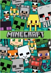 Minecraft A6 bloknotas – licencijuotas užrašų sąsiuvinis gerbėjams