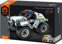 Konstruktorius iM.Master policijos automobilis su atbulinės traukos mechanizmu, 199 detalės