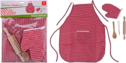 Children’s cooking set with apron and oven glove