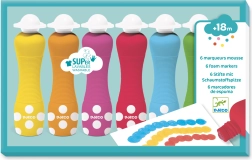 Djeco putojančios spalvos su kempinine aplikatoriaus galvute vaikams