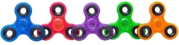 Glitter fidget spinner 7.5 cm – assorted colors - 1 piece