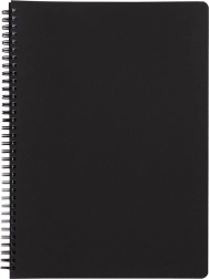 Žiedinis bloknotas Classic A4 juodas