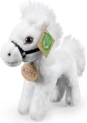 Rappa plush white horse 20 cm eco‑friendly