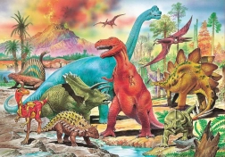 Dinozaurų dėlionė 100 detalių