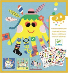 Djeco lipdukų rinkinys Povandeniniai padarai