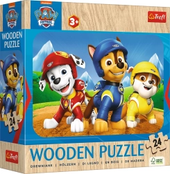 Medinė dėlionė 24 dalių Paw Patrol