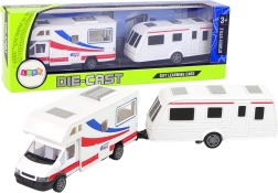 Automobilių rinkinys Karavanas ir Kempingo priekaba su metaliniais elementais