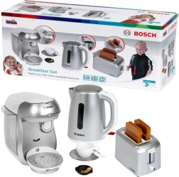 Pusryčių rinkinys BOSCH mini – vaikiškas kavos aparatas, skrudintuvas ir virdulys su garsais 3+