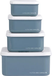 Keturių užkandinių dėžučių rinkinys A Little Lovely Company – Vozidla