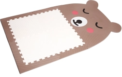 Dizaino dėlionės grindys Meškiukas rudas su balta pilvuke
