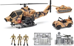 Karinis rinkinys su sraigtasparniu su šviesa ir garsu