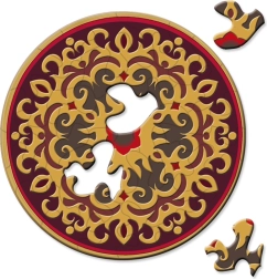 Curiosi round puzzle Picoli rose 33 pieces