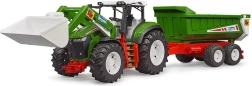 BRUDER ROADMAX tractor with front loader and tipping trailer