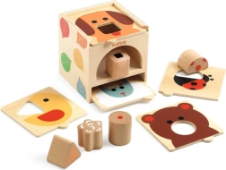BoNBasic Wooden Shape Sorter with Animals
