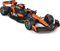 Bburago 1:24 McLaren MCL38 2024 Oscar Piastri apsauginiame vitrinos dėkle