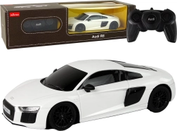 Nuotoliniu būdu valdomas automobilis Audi R8 1:24 baltas