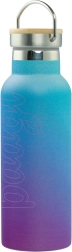 Termosinis butelis su bambukiniu dangteliu BAAGL Gradient mėlyna–violetinė 500 ml