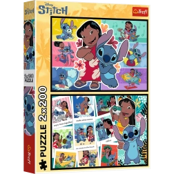 Dėlionė 2x200 Linksmos Stitcho gyvenimas – Disney Lilo ir Stitch