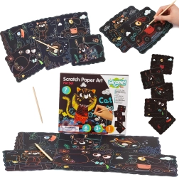 Woopie Art&Fun kūrybinis braižomųjų paveikslėlių rinkinys vaikams, 7 dalys