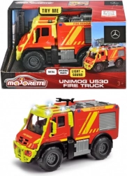 Gaisrinės automobilis MERCEDES-BENZ UNIMOG U530 Majorette Grand Series 13 cm