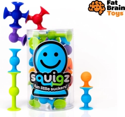Silikoniniai konstruktoriai su siurbtukais Squigz – pradinė 22 vnt. rinkinio versija