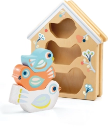 Djeco įstatomas dėlionės rinkinys Paukščių inkilėlis