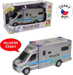 Police car 19.5 cm with lights and sound, battery-powered