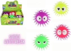 Antistresinis pūkuotas silikoninis kamuoliukas su šviesa