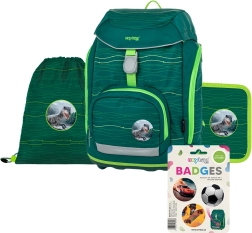 Mokyklinis rinkinys 4 dalių OXY Sherpy green pro 1–3 klasei