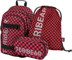 School Set BAAGL Skate TERIBEAR – backpack, pencil case and drawstring bag