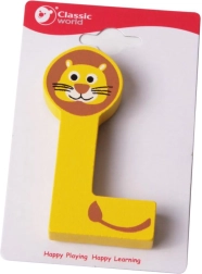 Classic World wooden letter L