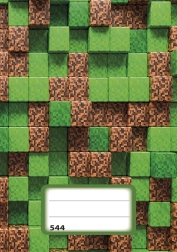 A5 sąsiuvinis su linijomis Pixel Cubes