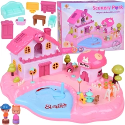Interaktyvus magnetinis namelis SCENERY PARK su šviesomis ir garsais