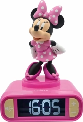Vaikiškas žadintuvas su 3D naktine lempute MINNIE