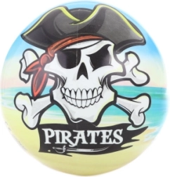 Kamuolys su piratų motyvu 23 cm