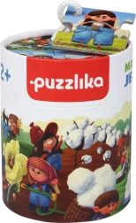 Puzzlika džinsų gamyba – edukacinė siužetinė dėlionė vaikams, 15 dalių